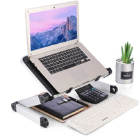 Adjustable Laptop Stand - Ergonomic Aluminum Desk Riser for 11-17" Laptops