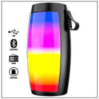 Lanfy# BT-1202 Portable Bluetooth Speaker with Colorful 360 LED Light Show