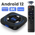 Android 12 TV Box - 8K Ultra HD Streaming Media Player with Voice Control