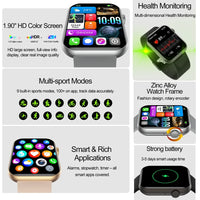 Smart Fitness Watch - Heart Rate Monitor & Activity Tracker with 7-Day Battery Life