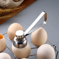 304 Stainless Steel Egg Scissors Eggshell Opener Double Head Metal Boiled Egg Creative Gadgets Kitchen Cooking Accessories Tools